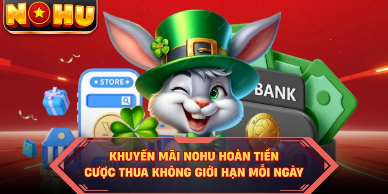 Khuyến mãi NOHU hoàn tiền cược thua không giới hạn mỗi ngày